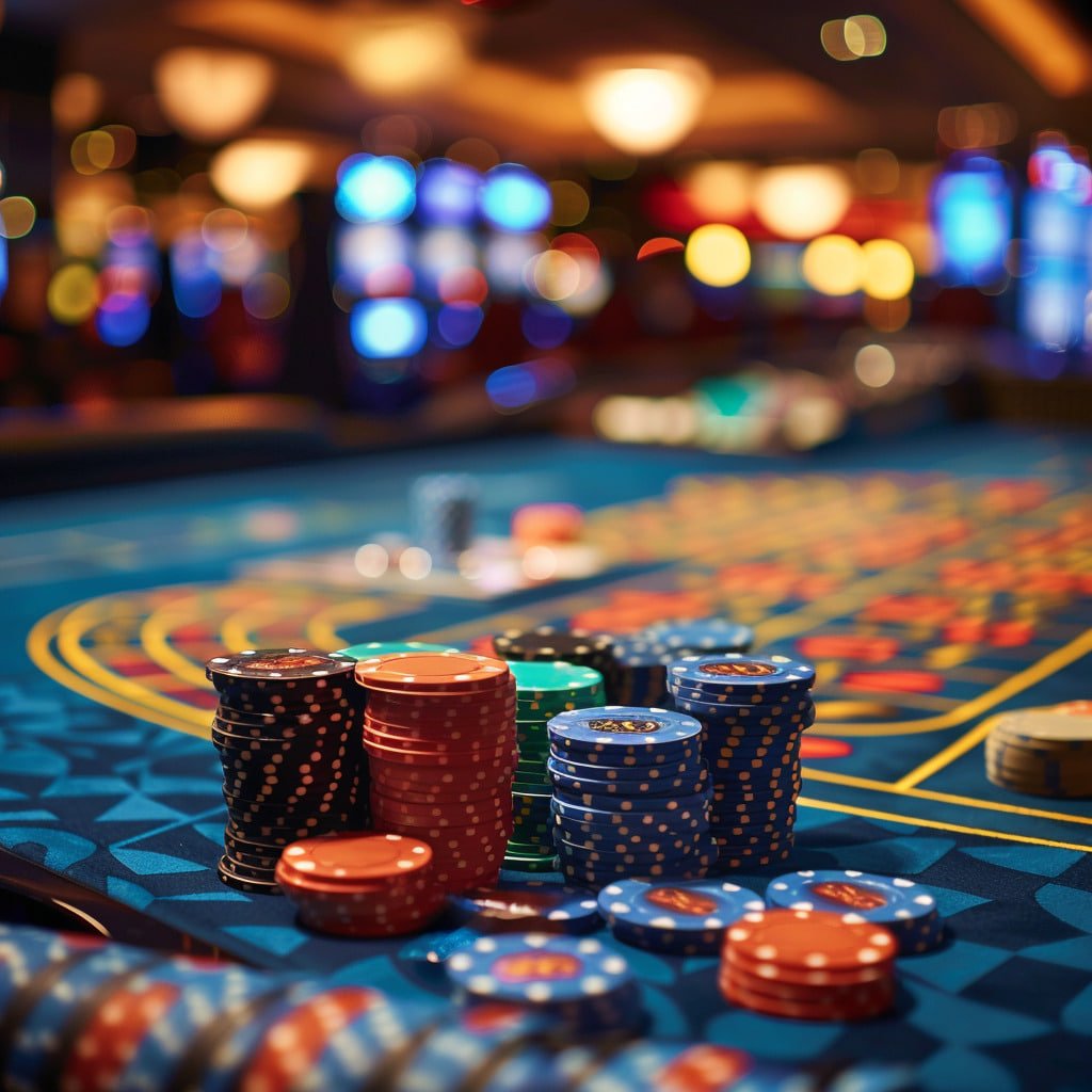 Meja Domino QQ di aplikasi Android direktur4d menampilkan kepingan domino, pot, dan kontrol taruhan.